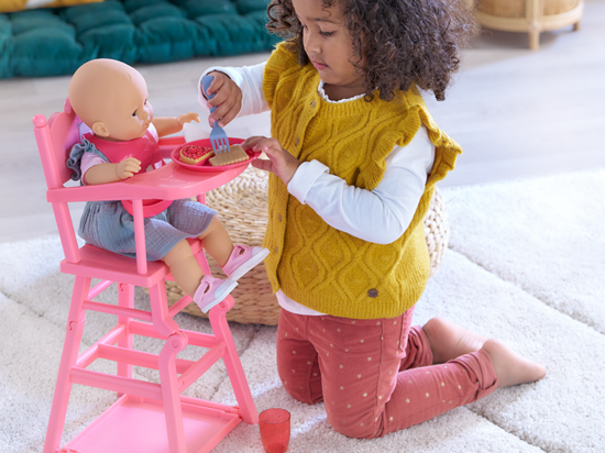 Chaise Haute Pour Poupon 36 Et 42 Cm Corolle : King Jouet, Accessoires Poupons Corolle