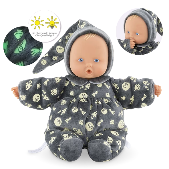 Doudou Babipouce Brille dans la Nuit assis