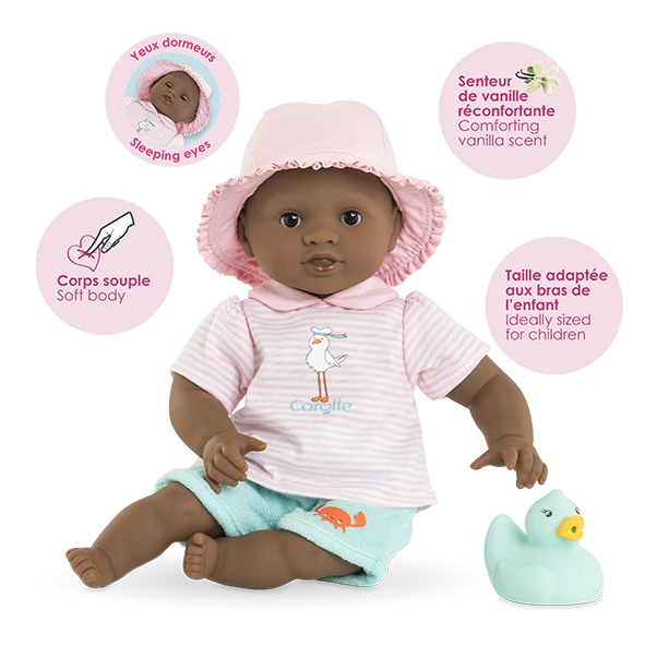 Bébé Bain Alyzée avec un canard