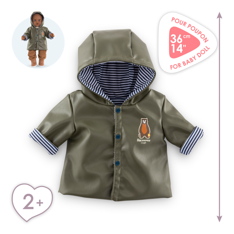 Ciré réversible Petit Explorateur pour poupon 36 cm