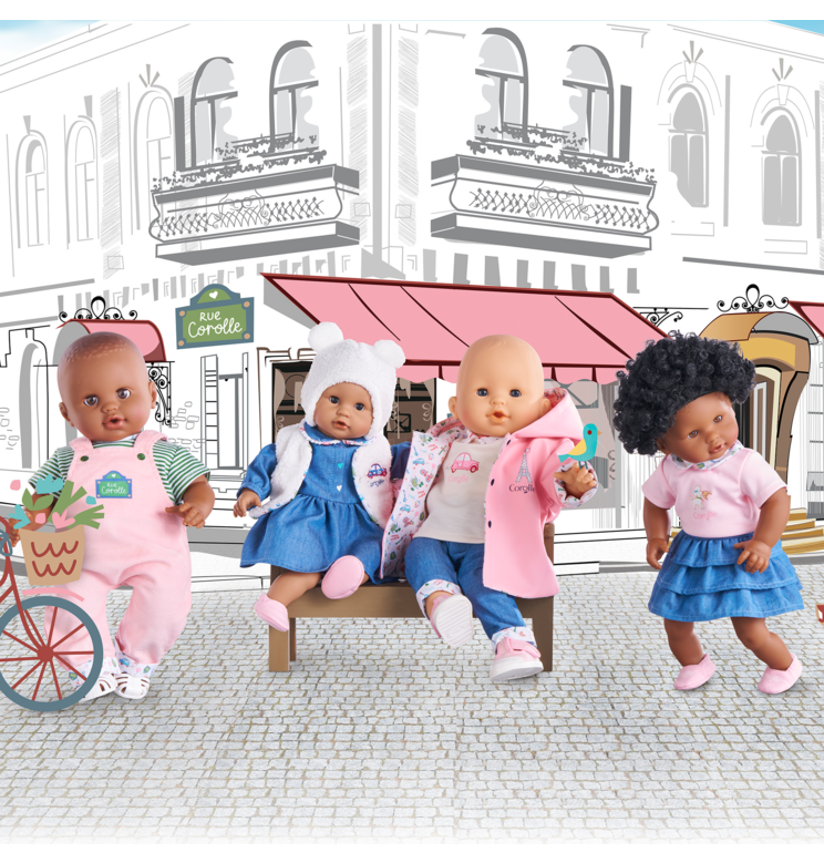 Ensemble Hiver Week-end à Paris pour poupon 36 cm