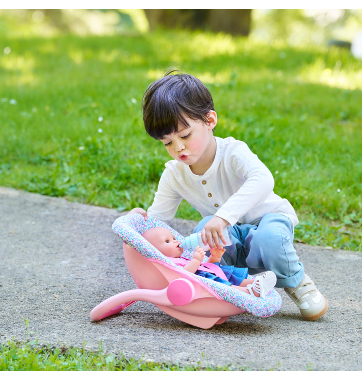Porte-poupon floral pour poupon de 36 et 42 cm