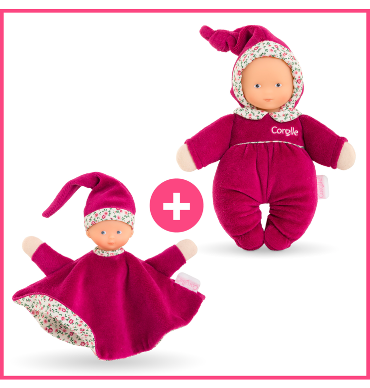 Doudous Tidoudou & Babidoux Rose Grenadine