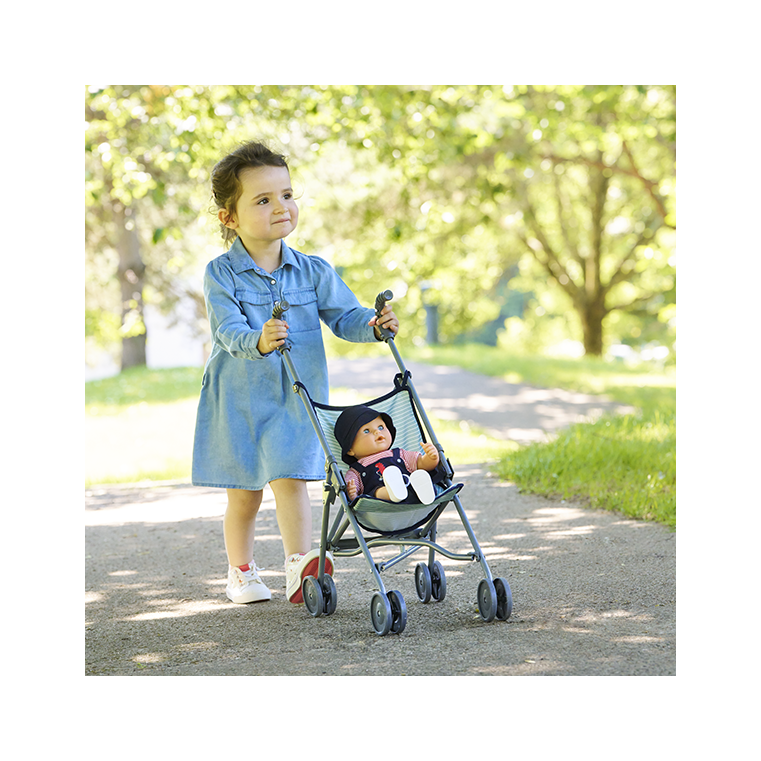 Poussette Canne Sauge pour poupon 36/42/52 cm