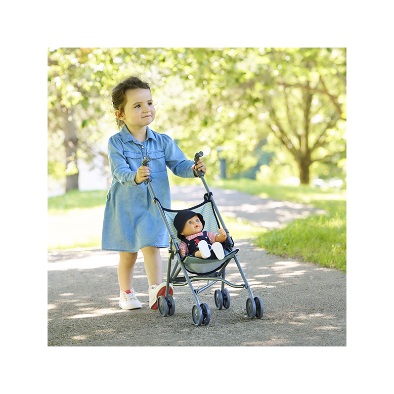 Poussette Canne Sauge pour poupon 36/42/52 cm