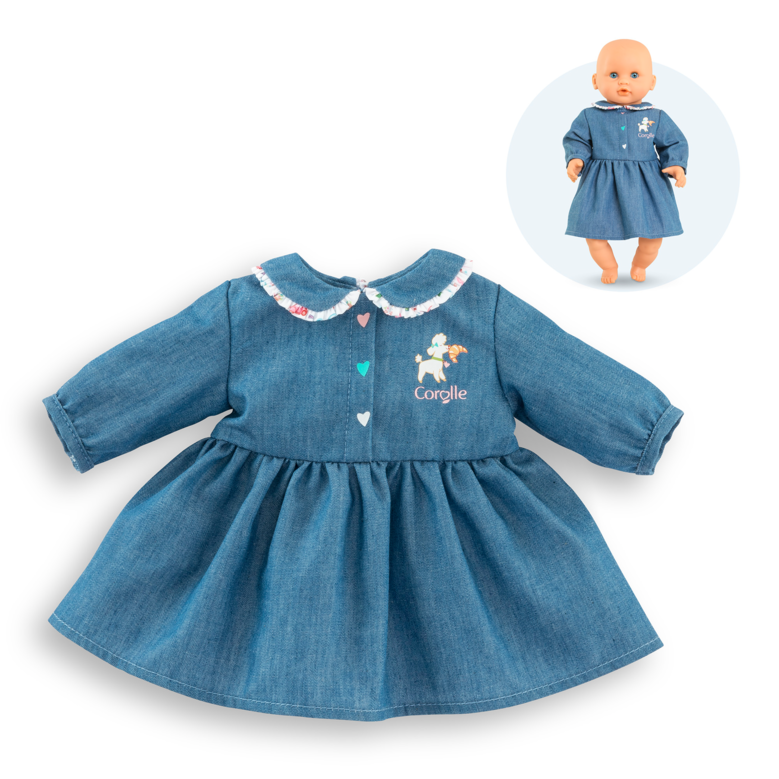 Dressing Robe Week End à Paris & Chaussons pour poupon 30 cm