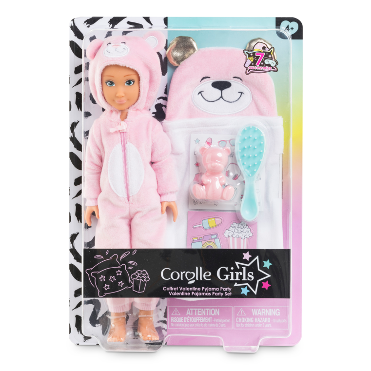 Coffret Poupée Corolle Girls Valentine Pyjama Party