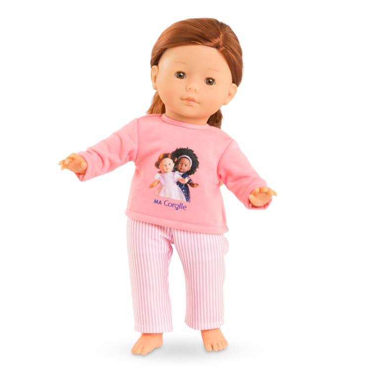 Pyjama Rose 2 pièces pour poupée ma Corolle