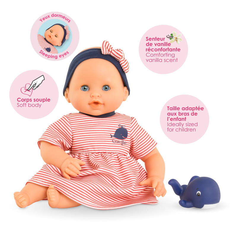 Poupon Bébé Bain Calypso - Baleine