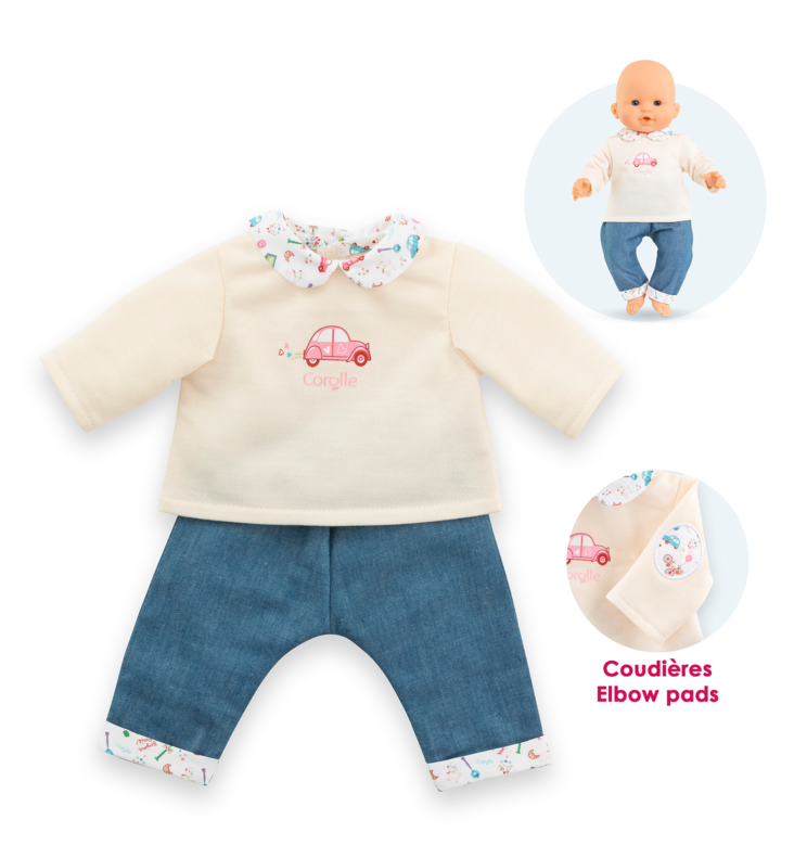 Mes Ensembles Week-end à Paris pour poupon 36 cm