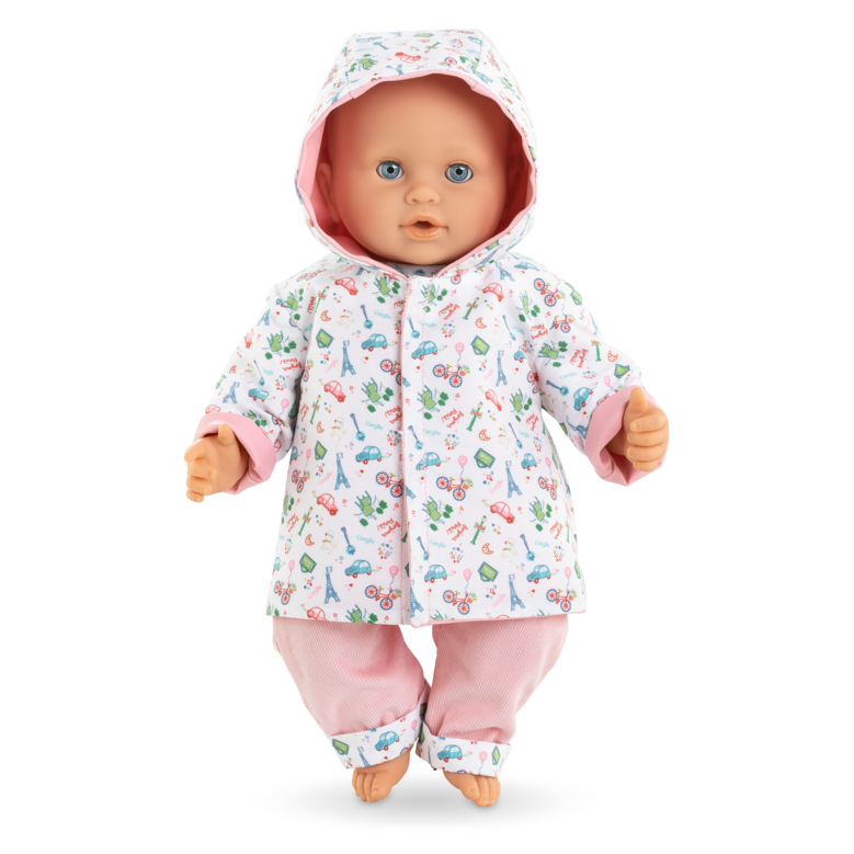 Ciré Réversible Week-end à Paris pour poupon 36 cm