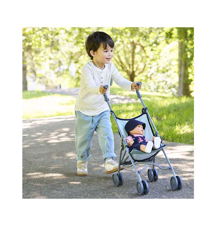 Poussette Canne Sauge pour poupon 36/42/52 cm