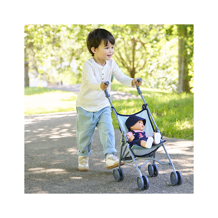 Poussette Canne Sauge pour poupon 36/42/52 cm