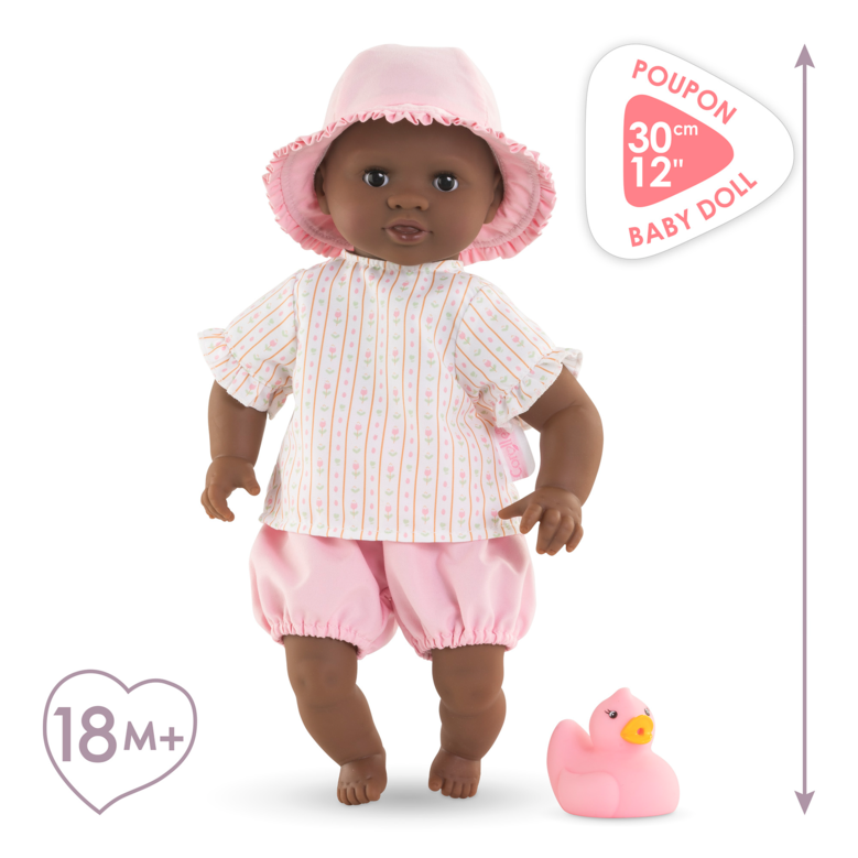 Poupon Bébé Bain Alyzée Tulipes