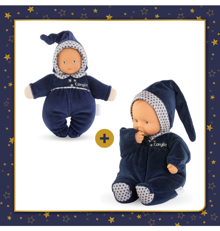Mes Doudous Babidoux & Babipouce Marine Rêves d'Étoiles