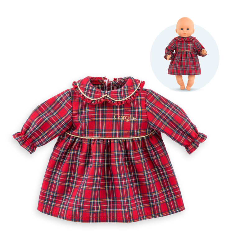 Robe Corolle en Fêtes pour poupon 30 cm