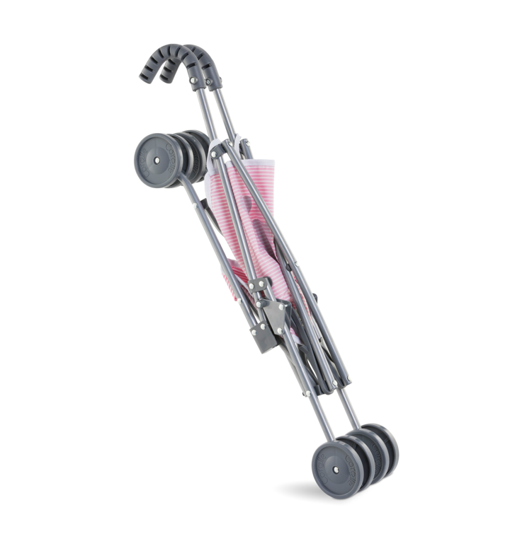 Poussette Canne Rose pour poupon 36/42/52 cm