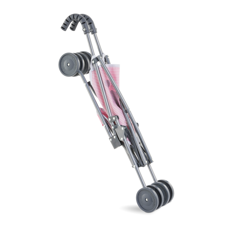 Poussette Canne Rose pour poupon 36/42/52 cm