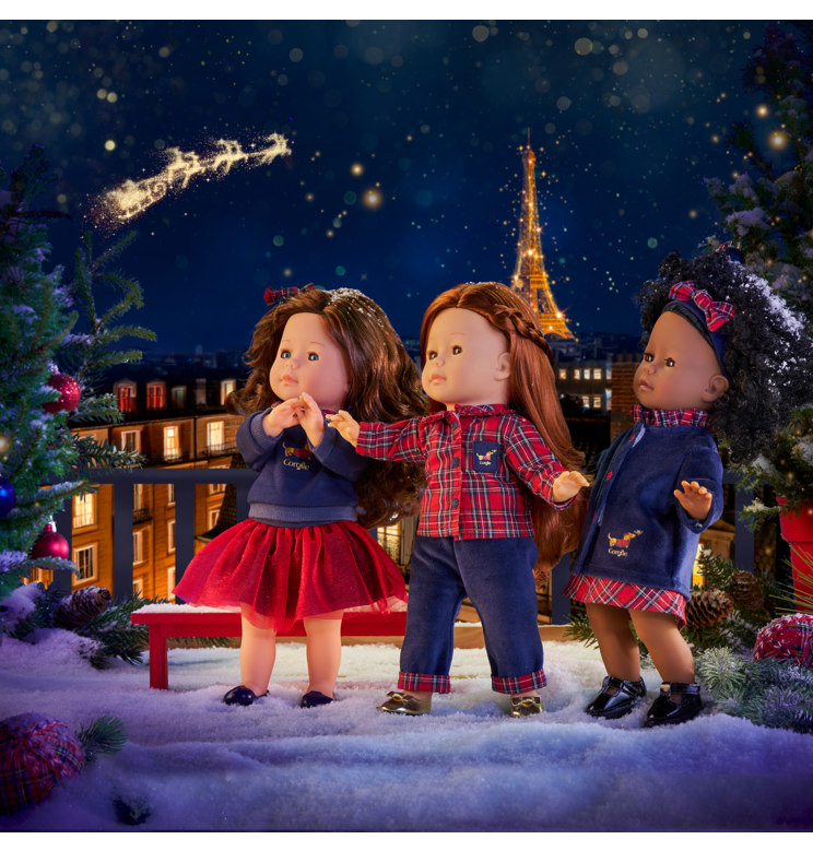 Ensemble Homewear 2 pièces Corolle en Fêtes pour poupée ma Corolle