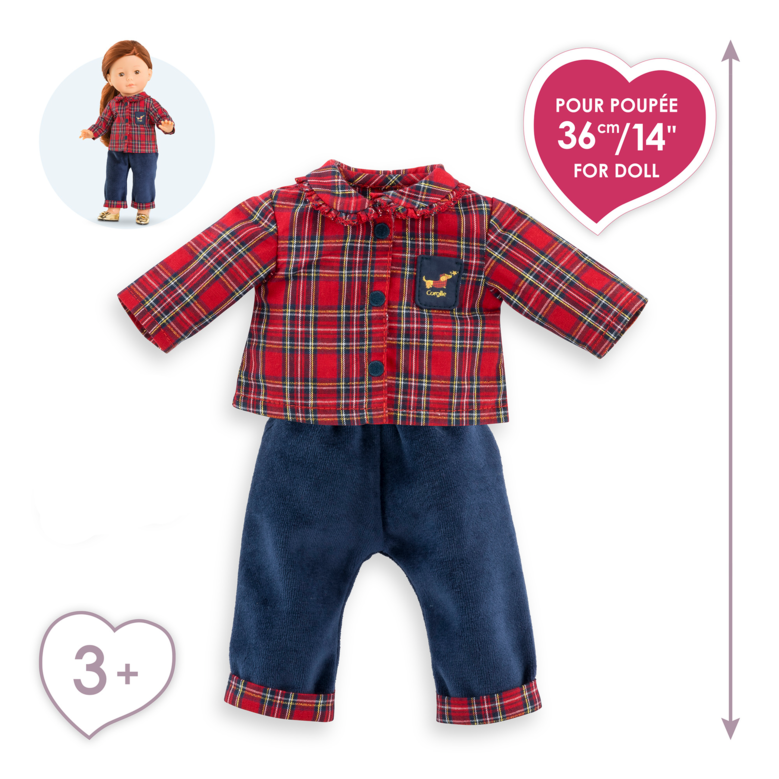Ensemble Homewear 2 pièces Corolle en Fêtes pour poupée ma Corolle