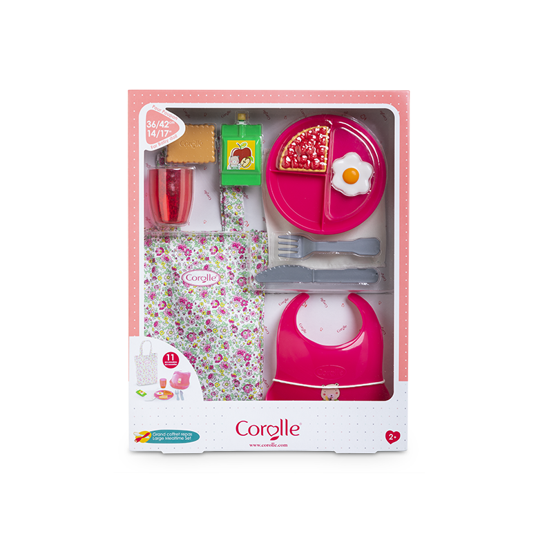 Grand coffret repas pour poupon 36/42 cm