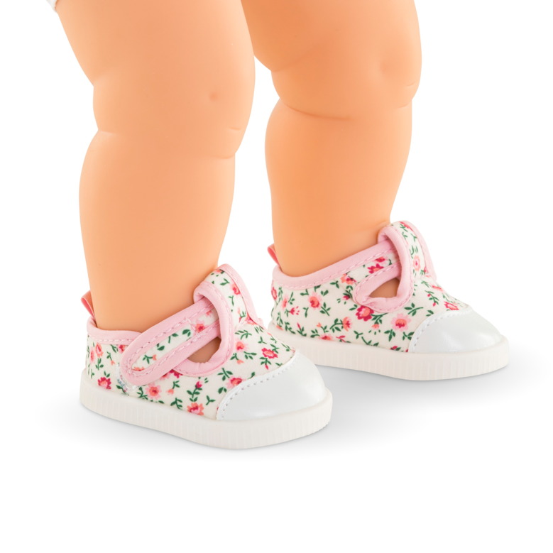 Baskets Rose Grenadine pour poupon 36 cm