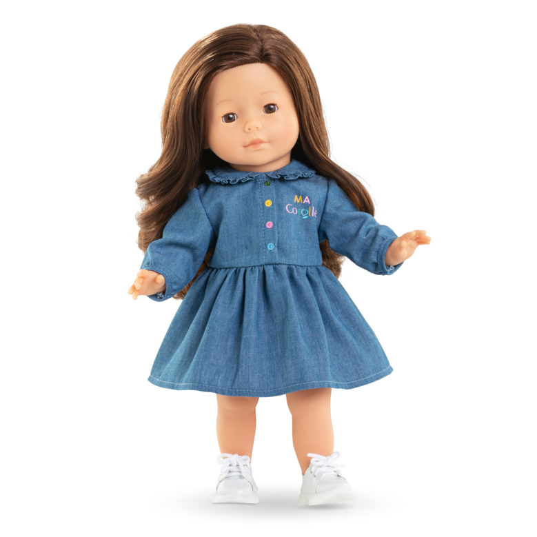 Look Robe Denim & Baskets pour poupée ma Corolle