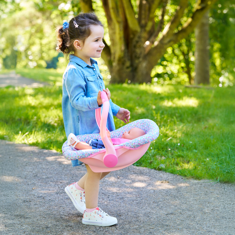 Porte-poupon floral pour poupon de 36 et 42 cm