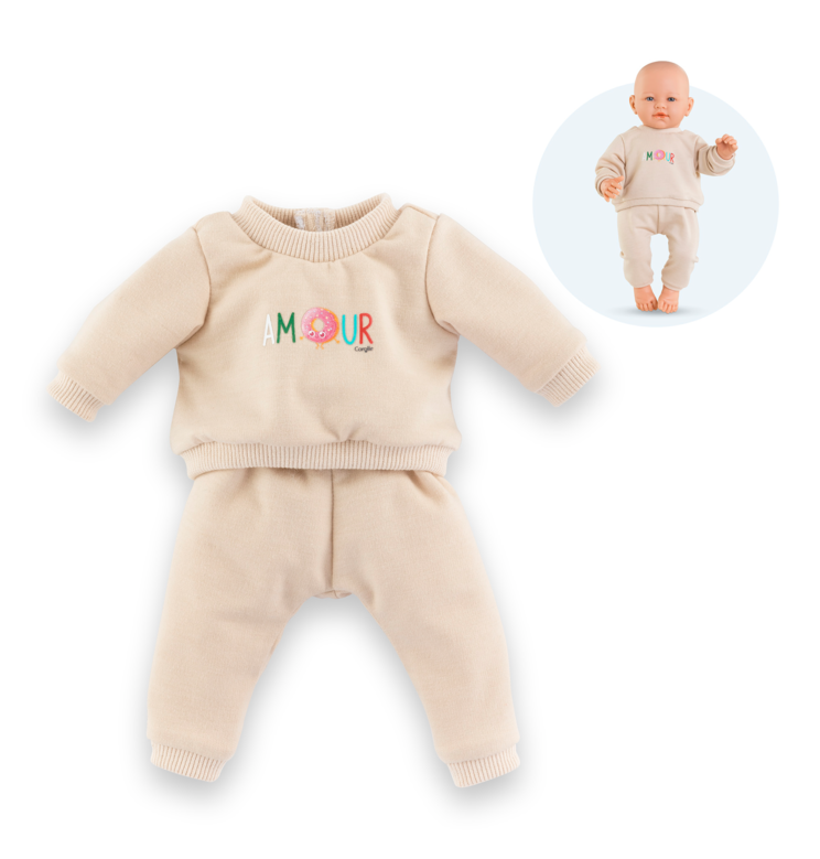 Poupon Rose et Jogging Beige