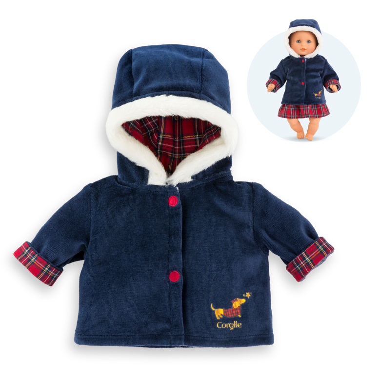 Manteau Corolle en Fêtes pour poupon 30 cm
