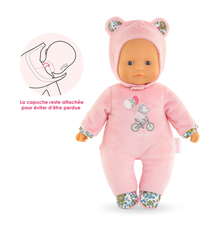 Poupon Pti'Cœur Ours Rose