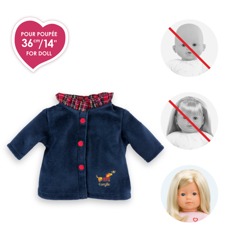 Manteau Corolle en Fêtes pour poupée ma Corolle