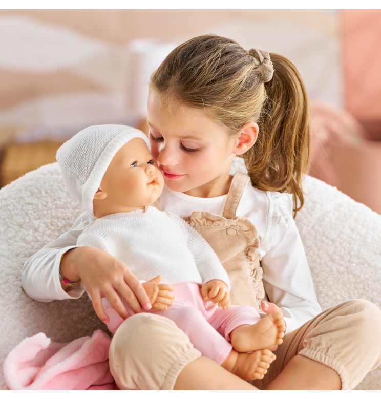 Poupon Rose, Landau Cybex Noir et Porte-Poupon Cybex Noir