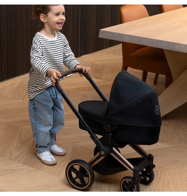 Ensemble Landau 3 en 1 Priam Cybex + Porte-poupon Cybex Noir