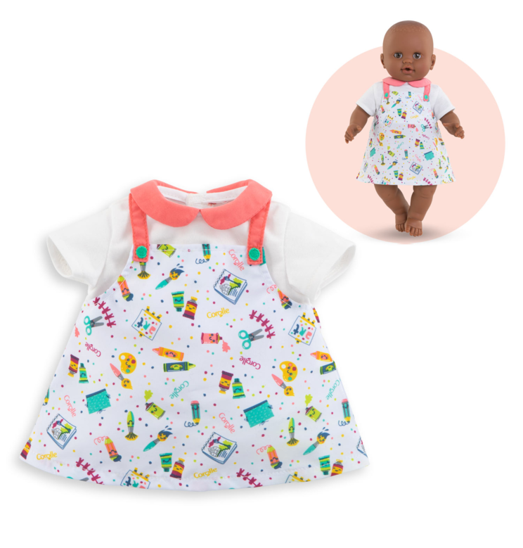 Robe Petit Artiste pour poupon 36 cm