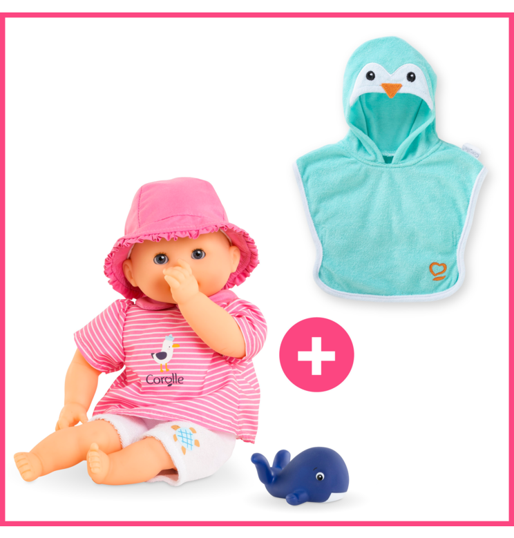 Bébé Bain Océane et Cape de Bain Pingouin