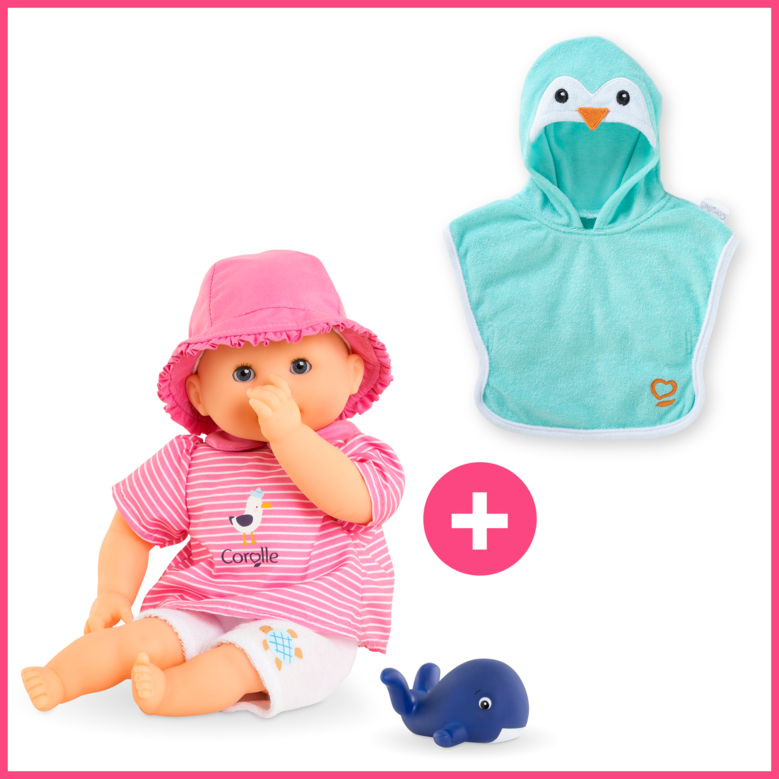 Bébé Bain Océane et Cape de Bain Pingouin