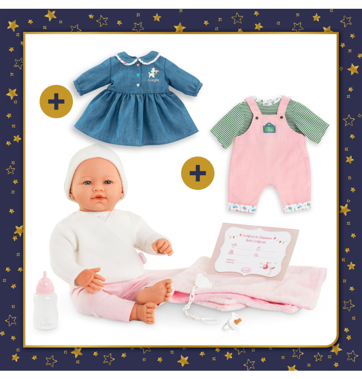 Poupon Rose et Vêtements Week-end à Paris