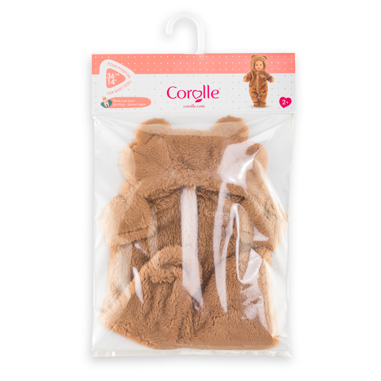 Pilote Ours Brun pour poupon 36 cm