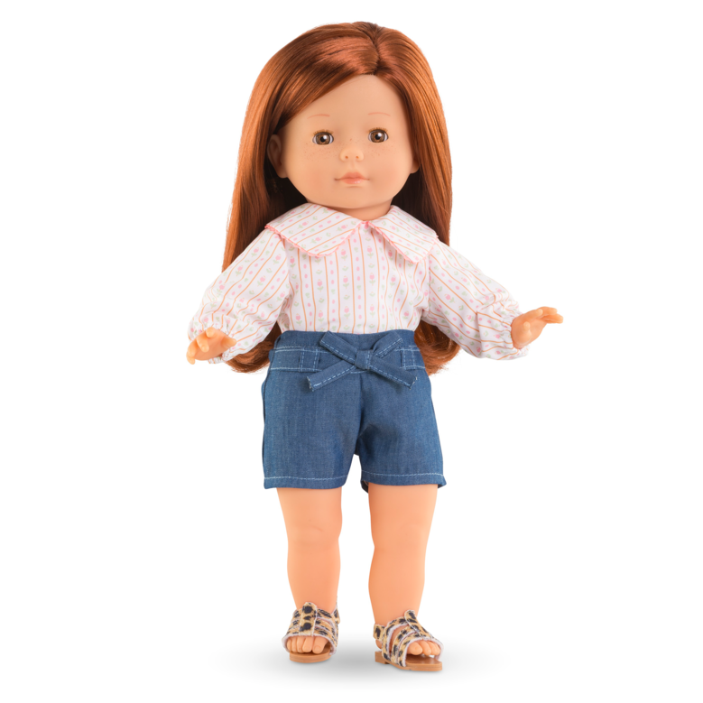 Short en Jean avec Noeud pour poupée ma Corolle