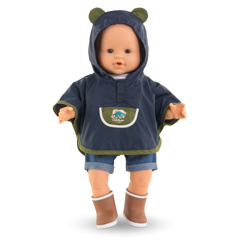 Poncho De Pluie Petit Explorateur pour poupon 36 cm