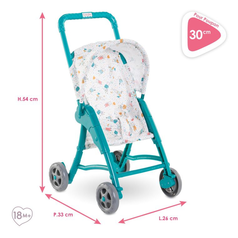 Poussette Oursons pour poupon 30 cm