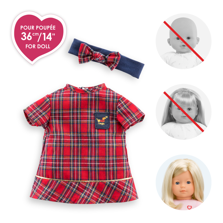 Robe et Bandeau Corolle en Fêtes pour poupée ma Corolle