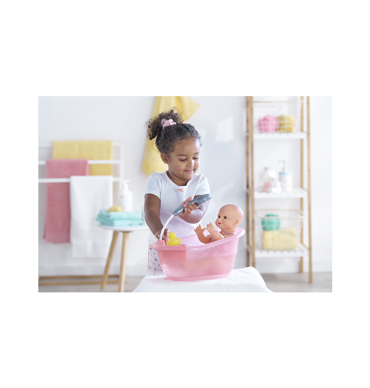 Poupon Emma fait pipi et Baignoire