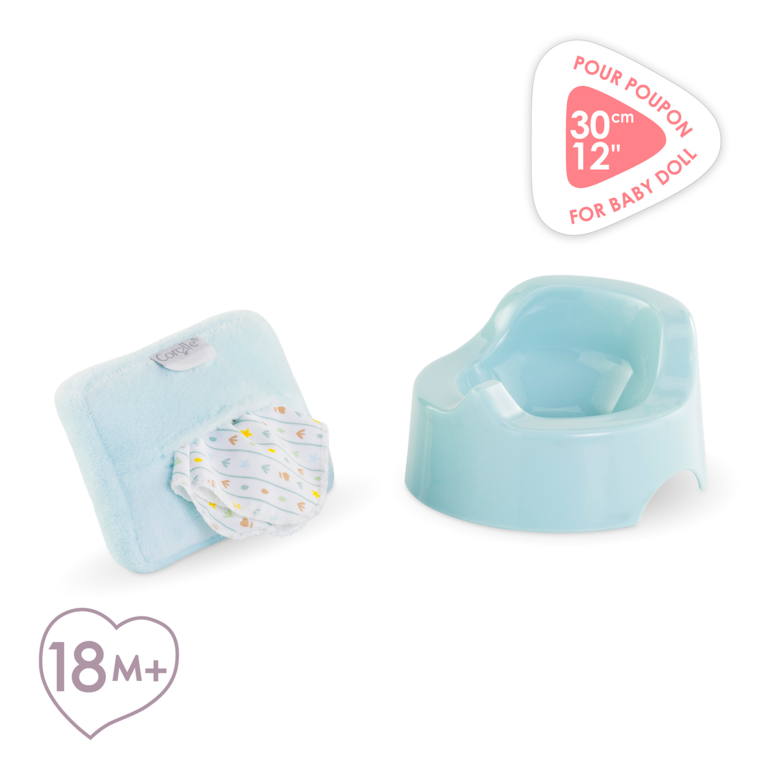 Pot & Lingette Étoiles pour poupon 30 et 36 cm