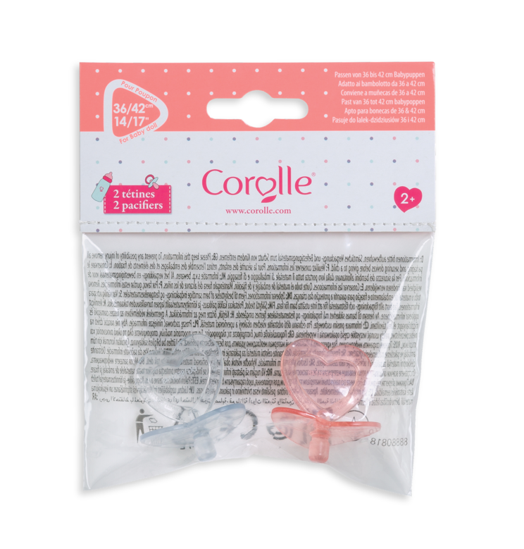 Couffin Tressé Peluche Rose et Tétines