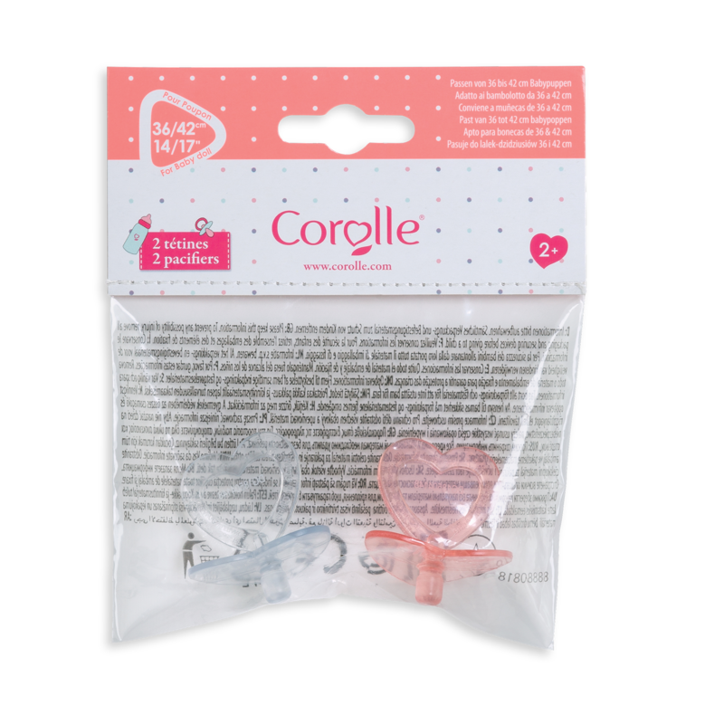 Couffin Tressé Peluche Rose et Tétines