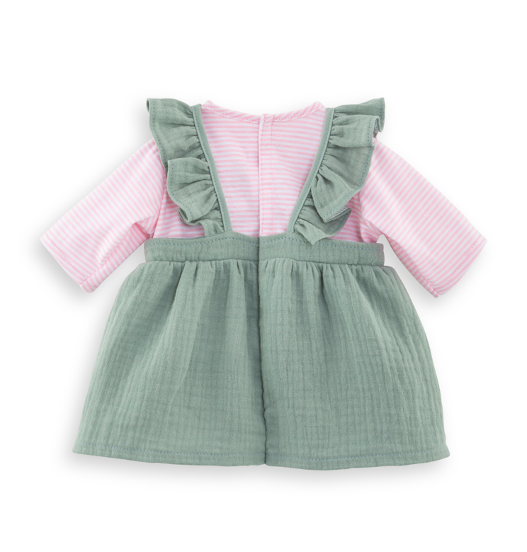 Robe à Volants & T-Shirt Bords de Loire pour poupon 42 cm