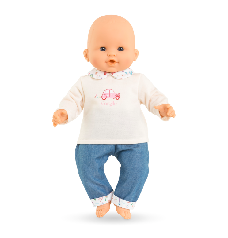 T-Shirt Manches Longues et Jean Week-end à Paris pour poupon 36 cm