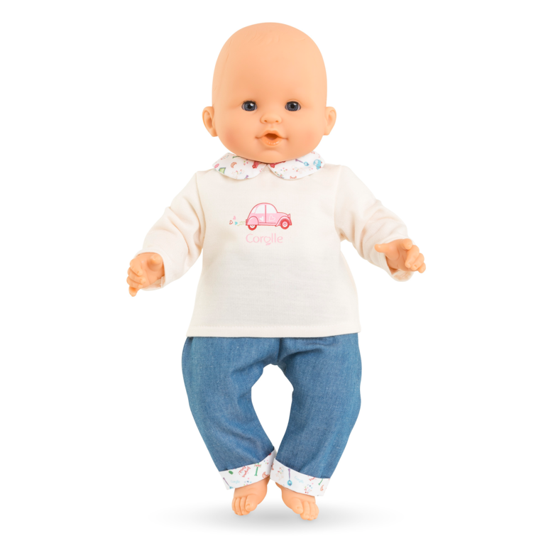 T-Shirt Manches Longues et Jean Week-end à Paris pour poupon 36 cm